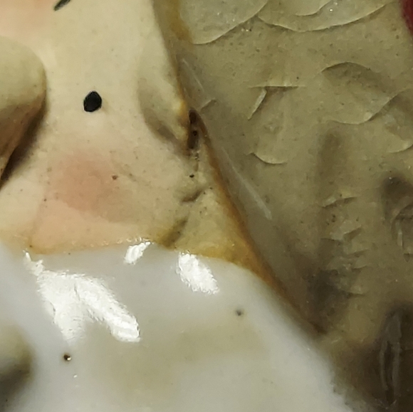 Whimsical Santa and Snowman in Plane Votive Tea Light Candle Holder - Picture 9 of 12